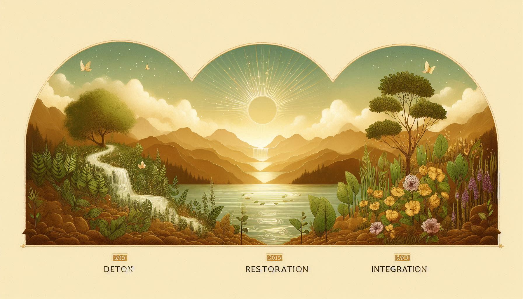 Three phases of healing - initial, restoration, integration